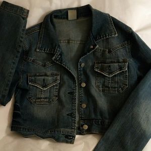 LA Idol cropped denim jacket
